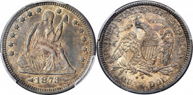 1873-CC Liberty Seated Quarter. Arrows. Briggs 1-A, the only known dies. AU Details--Cleaned (PCGS).

With most survivors of this key date CC-Mint qua...
