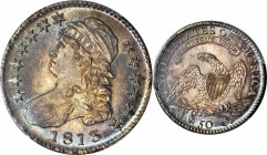 1813 Capped Bust Half Dollar. O-106a. Rarity-3. MS-65+ (PCGS). CAC.

Impressive cartwheel luster spins over exquisitely blended pastel-toned surfaces,...