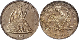 1878-S Liberty Seated Half Dollar. WB-1, the only known dies. Rarity-5. MS-61 (PCGS). OGH.

Here is a very attractive example for the grade of this le...