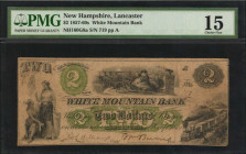 Lancaster, New Hampshire. White Mountain Bank. 1857-60s. $2. PMG Choice Fine 15.

(NH160G8a). Rawdon, Wright, Hatch, Edson, New-York/New England Bankn...