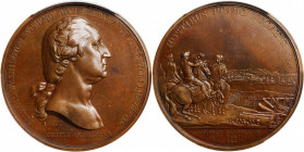 "1776" (ca. 1789) Washington Before Boston Medal. First Paris Mint Issue. First Issued "Original" Obverse / First Issued "Original" Reverse. Adams-Ben...