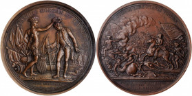 "1781" (post-1839) Daniel Morgan, Battle of the Cowpens Medal. Copy Dies. Philadelphia Mint. By J.-J. Barre, after Augustin Dupre. Adams-Bentley 10, B...