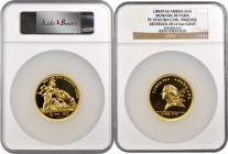 "1781" (2014) Libertas Americana Medal. Modern Paris Mint Dies. Gold. Proof-70 Ultra Cameo (NGC).

49 mm. 5 ounces, .999 fine. A captivating example, ...