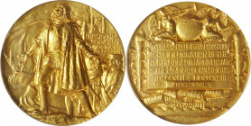 1892-1893 World's Columbian Exposition Award Medal. By Augustus Saint-Gaudens and Charles E. Barber. Eglit-90, Rulau-X3. Gilt Bronze. Specimen-66 (PCG...