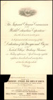 Invitation of the Imperial Ottoman Commission to the Dedication Ceremony for the Mosque and Bazar at the Turkish Village of the World's Columbian Expo...