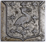 Unusual Printing Blocks with Family Coats of Arms.

Included are:  Putnam Family.  Two blocks which, together, make up the design for the coat of arms...