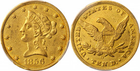 1856-O Liberty Head Eagle. Winter-2. AU Details--Cleaned (PCGS).

Equally as rare as the 1852-O and 1855-O, the 1856-O is one of the scarcest New Orle...