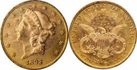 1893 Liberty Head Double Eagle. MS-62 PL (PCGS).

As of this writing (June 21, 2021) PCGS has certified only two circulation strike 1893 double eagles...