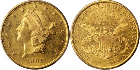 1895-S Liberty Head Double Eagle. MS-62 PL (PCGS).

Reflective fields support smartly impressed, satiny design elements on both sides of this original...