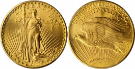 1928 Saint-Gaudens Double Eagle. MS-66 (PCGS).

Soft satin luster blends with vivid medium gold color. Fully struck and nicely preserved, high grade g...