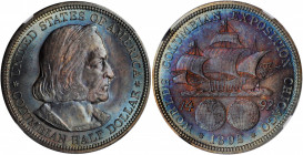 1892 Columbian Exposition. MS-67 (NGC).

Seldom do examples of this popular type display the vivid toning that characterizes both sides of this Superb...