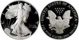 1995-W Silver Eagle. Proof-69 Deep Cameo (PCGS).

A virtually perfect specimen. Both sides are brilliant with a full strike and profound field to devi...