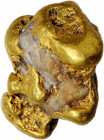 Native Gold Specimen. Approximately 24.1 mm x 30.0 mm x 14.9 mm. 55.6 grams.

A handsome and very original-looking water-worn nugget. Deep gold surfac...