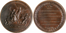 "1781" (1845-1860) Lieutenant Colonel John Eager Howard, Battle of the Cowpens Medal. Paris Mint Restrike from Original Dies. By Pierre Simon DuVivier...