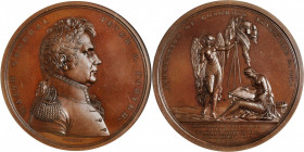 "1814" Major General Peter B. Porter Medal. Original Dies. By Moritz Furst. Julian MI-18. Bronze. MS-64 BN (NGC).

65 mm.

Estimate: $500.00