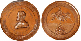 "1863" (ca. 1865) Major General Ulysses. S. Grant Medal. By Anthony C. Paquet. Julian MI-29. Bronze. Mint State, Repaired.

103 mm.

Estimate: $600.00