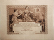 1893 World's Columbian Exhibition Certificate of Award for a Prize Winning Exhibit at the Exposition.

25 inches x 36 inches overall. Exquisitely engr...
