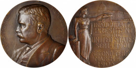 1905 Theodore Roosevelt Presidential Medal. By Charles E. Barber and George T. Morgan. Failor-Hayden 125. Bronze. About Uncirculated.

76.2 mm.

Estim...