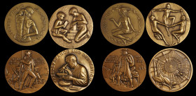Lot of (4) 1960s and 1970s Society of Medalists Medals. Bronze. Mint State.

Included are: 1961 Pilgrims and Patriots, by Adolph Block, Alexander-SOM ...