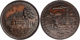 1885 Dauphin County, Pennsylvania Centennial Medal. Unlisted SCD-159. Bronze. Choice About Uncirculated.

38 mm. The edge is inscribed FREDERICK ALVIN...