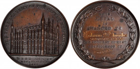 (1853 or later) Free Academy of the City of New York Award Medal. Dies by C.C. Wright. Bronze. Mint State.

51 mm.  Obv:  Detailed depiction of the Ac...
