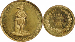 Pennsylvania--Philadelphia. 1860 Fireman's Medal. Rulau-Pa 780A. Brass. Reeded Edge. About Uncirculated.

31 mm.

Cardboard 2x2 included.

Estimate: $...