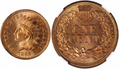 1865 Indian Cent. Fancy 5. MS-64 RD (NGC).

PCGS# 2084. NGC ID: 227N.

Estimate: $350.00