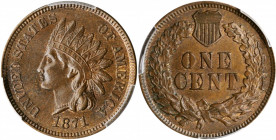 1871 Indian Cent. Bold N. MS-63 BN (PCGS).

PCGS# 2100. NGC ID: 227V.

Estimate: $600.00