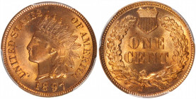 1897 Indian Cent. Snow-8, FS-402. Repunched Date. MS-65 RB (PCGS).

PCGS# 37595. NGC ID: 228S.

Estimate: $300.00