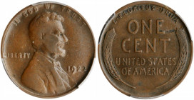 1922 No D Lincoln Cent. FS-401, Die Pair II. Strong Reverse. VF-20 (PCGS).

PCGS# 3285. NGC ID: 22C9.

Estimate: $450.00