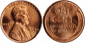 1949 Lincoln Cent. MS-66+ RD (PCGS). CAC.

PCGS# 2770. NGC ID: 22EV.

Estimate: $150.00