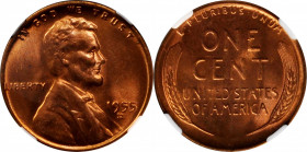 1955-D/D Lincoln Cent. FS-503. Repunched Mintmark. MS-65 RD (NGC).

PCGS# 37924. NGC ID: 22FH.

Estimate: $100.00