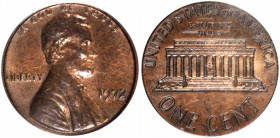 1972 Lincoln Cent. FS-101. Doubled Die Obverse. MS-63 RB (PCGS).

PCGS# 2949. NGC ID: 22GU.

From the Midtown Collection.

Estimate: $300.00