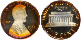 1983-S Lincoln Cent. Proof-68 RB Ultra Cameo (NGC). QA.

PCGS# 93476. NGC ID: 22MH.

From the Midtown Collection.

Estimate: $100.00