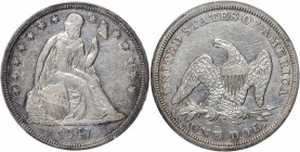 1847 Liberty Seated Silver Dollar. OC-1. Rarity-1. EF Details--Cleaned (PCGS).

PCGS# 6934. NGC ID: 24YJ.

Estimate: $350.00