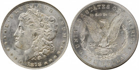 1878 Morgan Silver Dollar. 7 Tailfeathers. Reverse of 1878. MS-64 (NGC).

PCGS# 7074. NGC ID: 253K.

Estimate: $275.00
