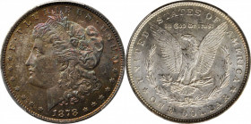 1878 Morgan Silver Dollar. 7 Tailfeathers. Reverse of 1879. MS-63 (PCGS).

PCGS# 7076. NGC ID: 253L.

Estimate: $350.00