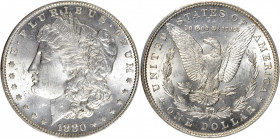 1880-O Morgan Silver Dollar. VAM-6A. Top 100 Variety. 8/7, Ear Overdate. MS-63 (PCGS).

PCGS# 133883. NGC ID: 2543.

Estimate: $250.00