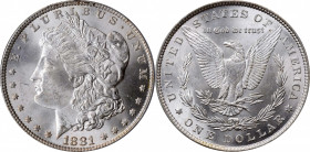 1881 Morgan Silver Dollar. MS-65 (PCGS). CAC.

PCGS# 7124. NGC ID: 2546.

Estimate: $300.00
