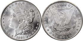 1881-CC Morgan Silver Dollar. MS-66 (PCGS).

PCGS# 7126. NGC ID: 2547.

Estimate: $1’100.00