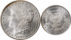 1881-CC GSA Morgan Silver Dollar. MS-65 (PCGS).

The original box and card are not included.

PCGS# 518863.

Estimate: $600.00