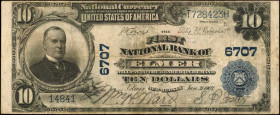 Elmer, New Jersey. $10 1902 Plain Back. Fr. 624. The First NB. Charter #6707. Very Fine.

A lovely Salem county bank note which is one of 14 $10 Plain...