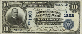 Albany, New York. 1902 Date Back $10 Fr. 616. The New York State NB. Charter #1262. Choice Extremely Fine.

Dark stamped signatures stand out on this ...