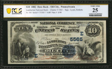 Oil City, Pennsylvania. $10 1882 Date Back. Fr. 545. The Lamberton NB. Charter #5565. PCGS Banknote Very Fine 25.

Just eight notes (all of which are ...