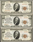 Lot of (3) Pennsylvania Nationals. $10 1929 Ty. 1 & Ty. 2. Fr. 1801-1 & 1801-2. Choice About Uncirculated to Choice Uncirculated.

Included in this lo...