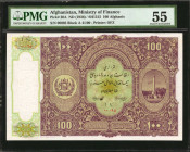 AFGHANISTAN. Lot of (3). Ministry of Finance. 20, 50 & 100 Afghanis, ND (1936). P-18A, 19A & 20A. PMG About Uncirculated 55 & Choice Uncirculated 64.
...