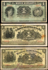 BOLIVIA. Lot of (3) El Banco Mercantil. 1 Boliviano, 1900 & 1906. P-S151, S161 & S171. Fine & Very Fine.

A trio of Banco Mercantil notes that are rar...