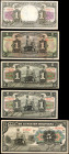 BOLIVIA. Lot of (11). El Banco de la Nacion Boliviana. 1 to 20 Bolivianos, 1911. P-Various. Very Fine to Extremely Fine.

11 pieces in lot. A great gr...