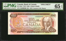 CANADA. Lot of (9). Bank of Canada. 1 to 100 Dollars, 1969-79. BC-47aS to 54aS. Specimens. PMG Gem Uncirculated 65 EPQ & 66 EPQ.

Included in this lot...
