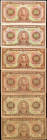 COLOMBIA. Banco de la Republica. 100 Pesos Oro, 1944-57. P-394a, 394b, 394c & 394d. Fine to Extremely Fine.

Varieties in this lot include two "a" var...